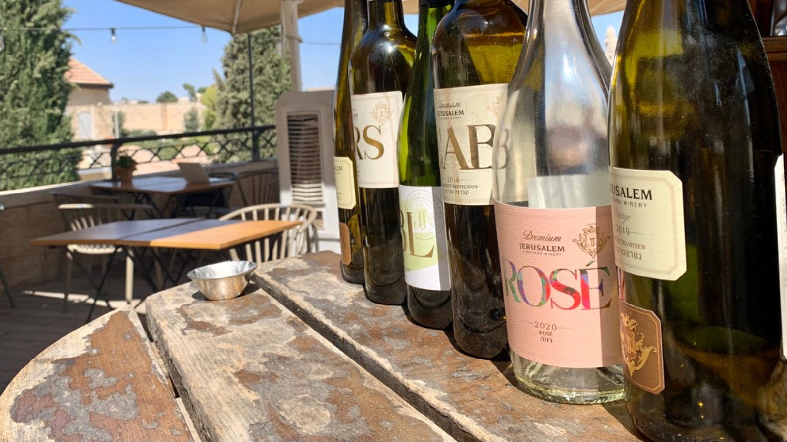 Walking with wine tour + wine bar happy hour My Israel Wine Tours