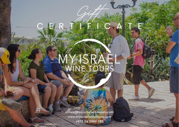 Wine tour in Israel gift certificate